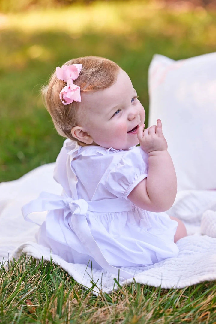 Smocked Claiborne Bubble - Rosebuds Girl Bubble Little English 