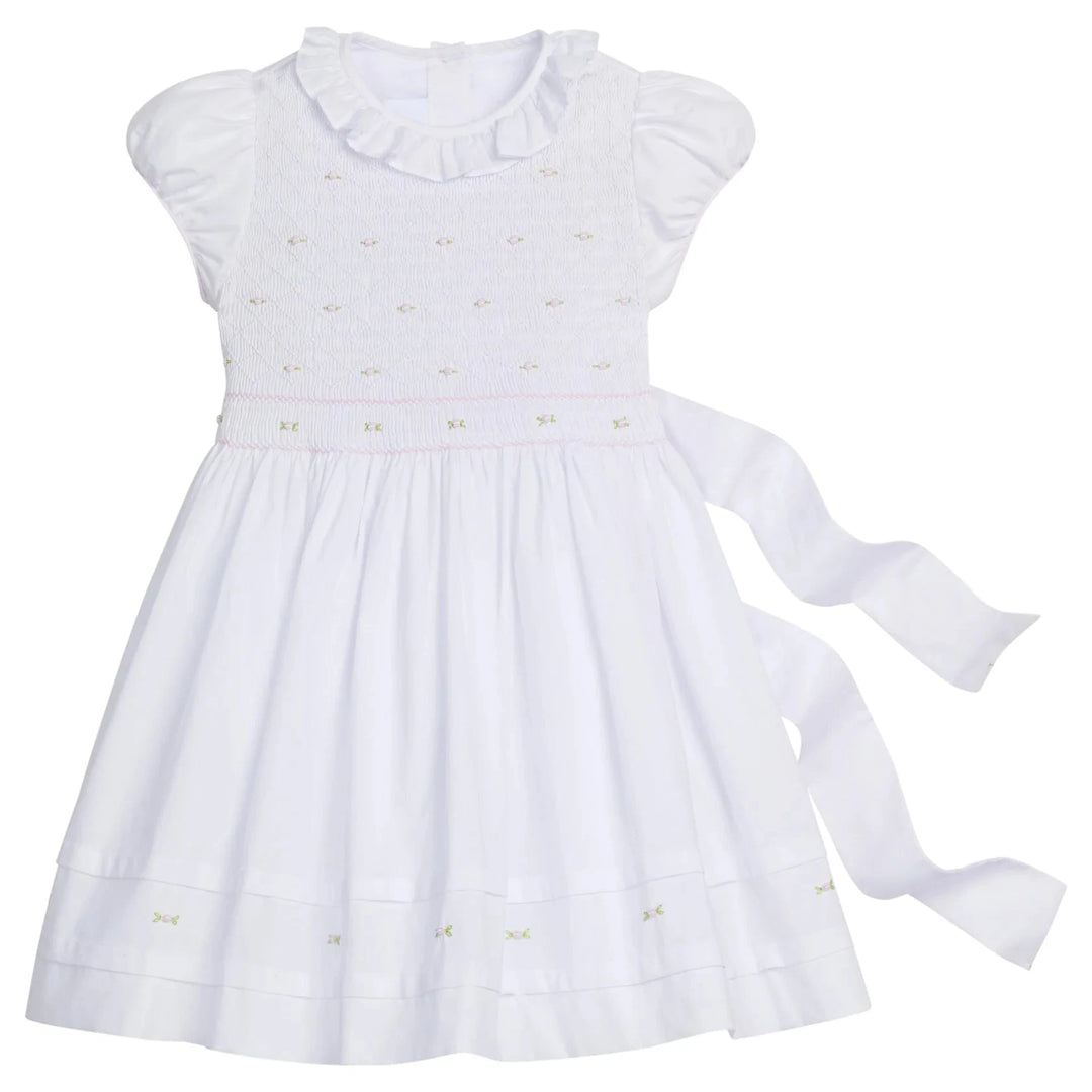 Smocked Claiborne Dress - Rosebuds Girl Dress Little English 