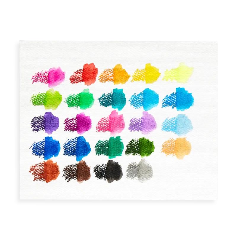 Smooth Stix Watercolor Gel Crayons - Set of 24 Coloring Supplies Ooly 