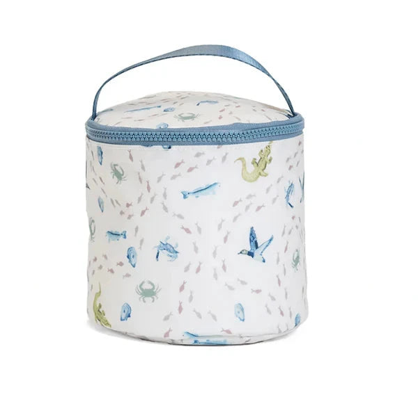 Snack Bag- Coastal Tides Lunch Boxes TRVL Design 