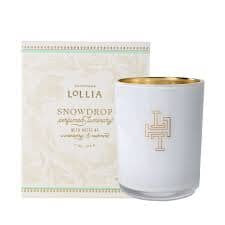 Snowdrop Boxed Perfumed Luminary Candle Lollia 
