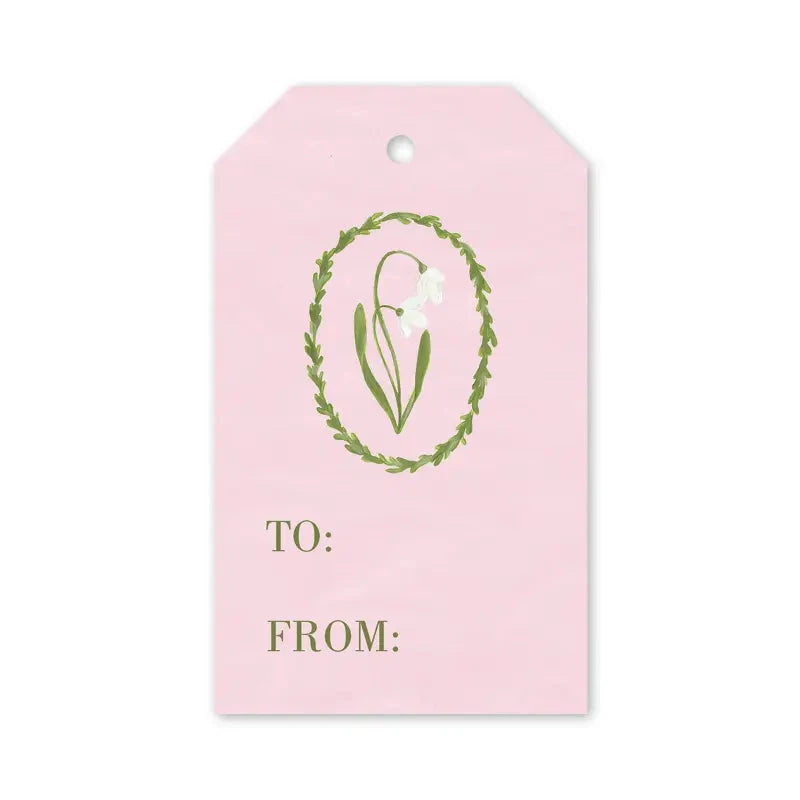 Snowdrop Meadow Pink Gift Tags Gift Tags & Labels Dogwood Hill 
