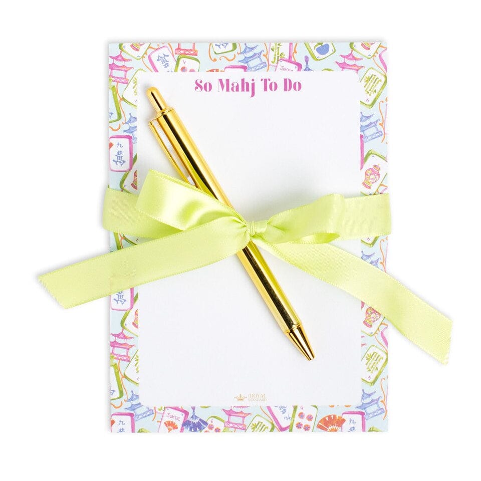 So Mahj To Do Notepad Gift Set Notebooks & Notepads The Royal Standard 