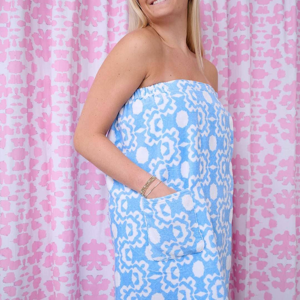 Spa Wrap - Aspen Chambray Spa Wrap Laura Park Design 