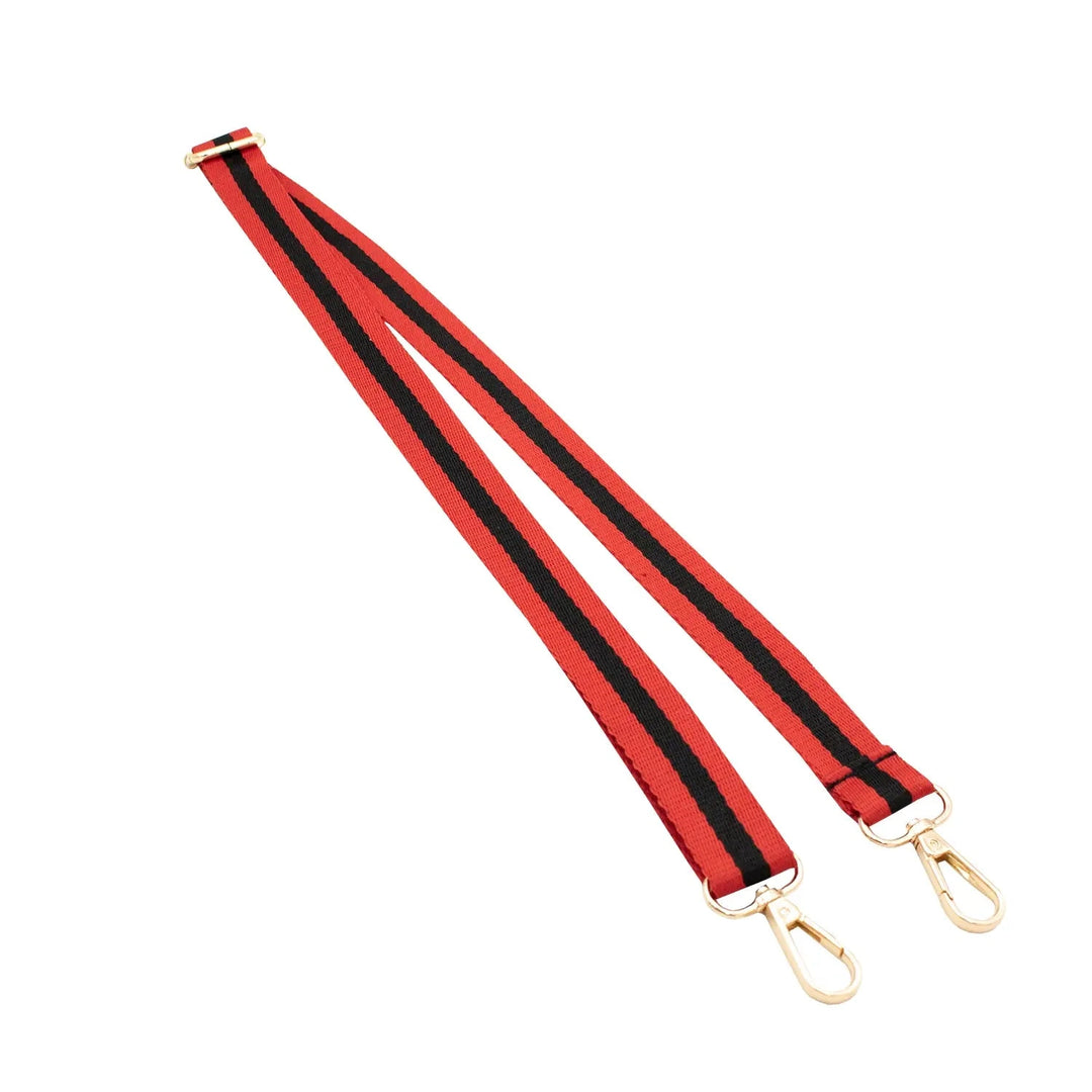 Spirit Purse Strap - Black and Red Purse Strap Capri Designs 