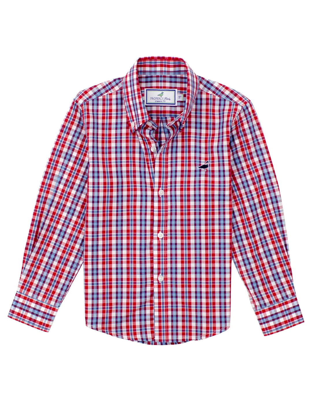 Sportshirt Button Down - USA Boy Shirt Properly Tied 