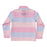 Sporty Snap Pullover - Pink Carnation Multi Stripe Girl Sweater Prodoh 