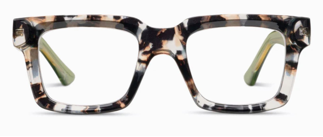 Spotlight Readers - Sand Quartz/Green Reading Glasses Peepers 