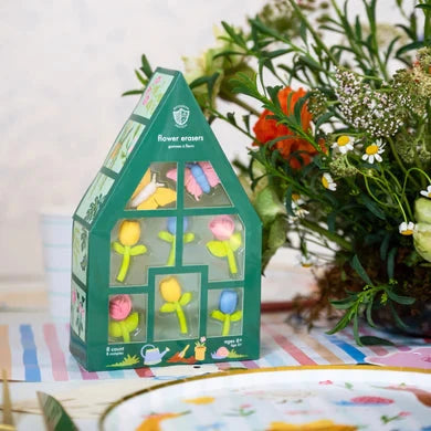 Spring Flowers & Butterflies Eraser Set Eraser Jollity and Co 