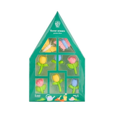 Spring Flowers & Butterflies Eraser Set Eraser Jollity and Co 