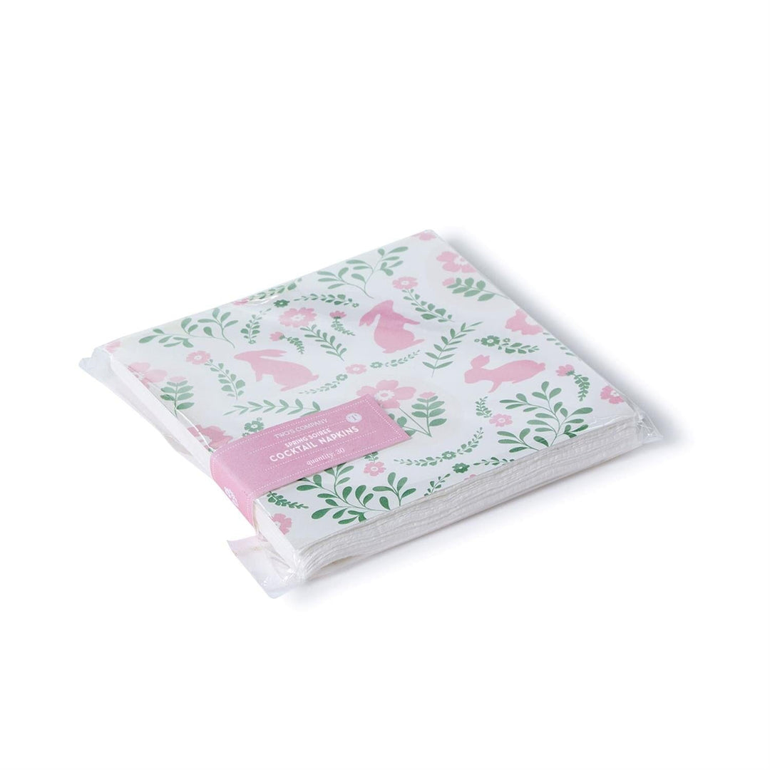 Spring Soiree 3-Ply Paper Napkins Cocktail Napkins Two's Company 