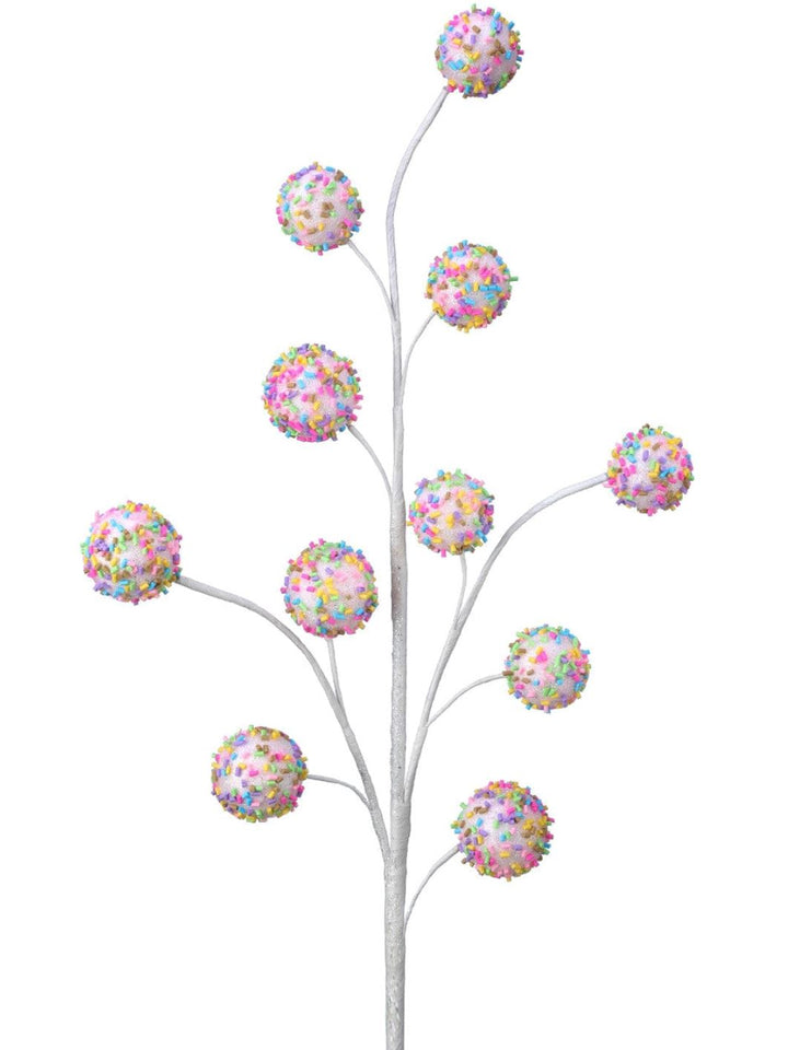 Sprinkle Covered Ball Spray - 27" Ornament David Christopher 