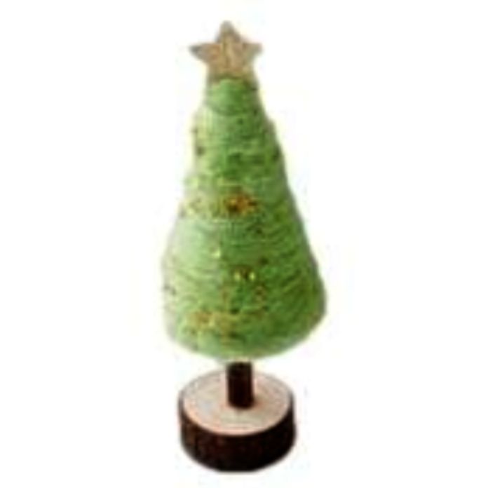 Spun Cotton Tree - Small - Dark Green Christmas Decor 180 Degrees 