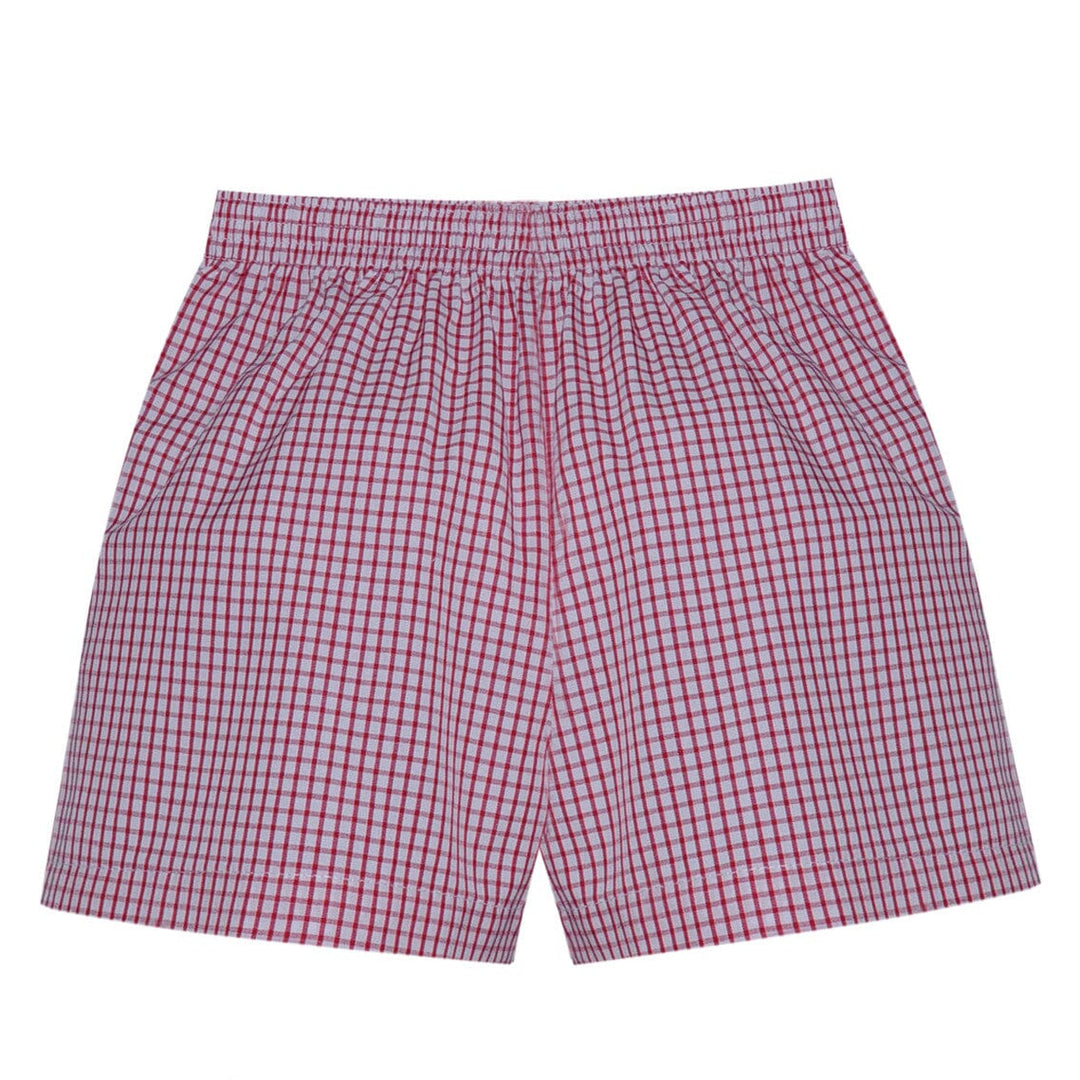Square Bennett Shorts - Red Boy Shorts Remember Nguyen 
