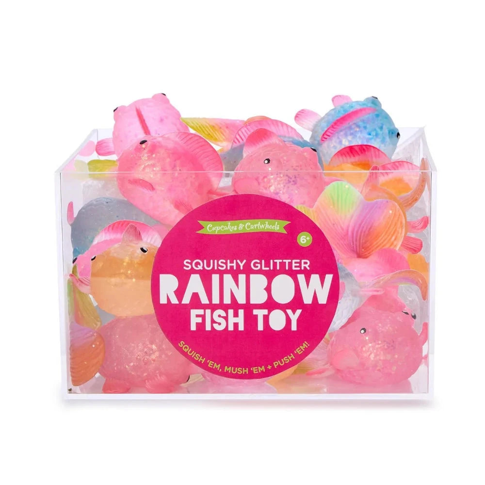 Squishy Glitter Fish Toy Activity Toy Two's Company 