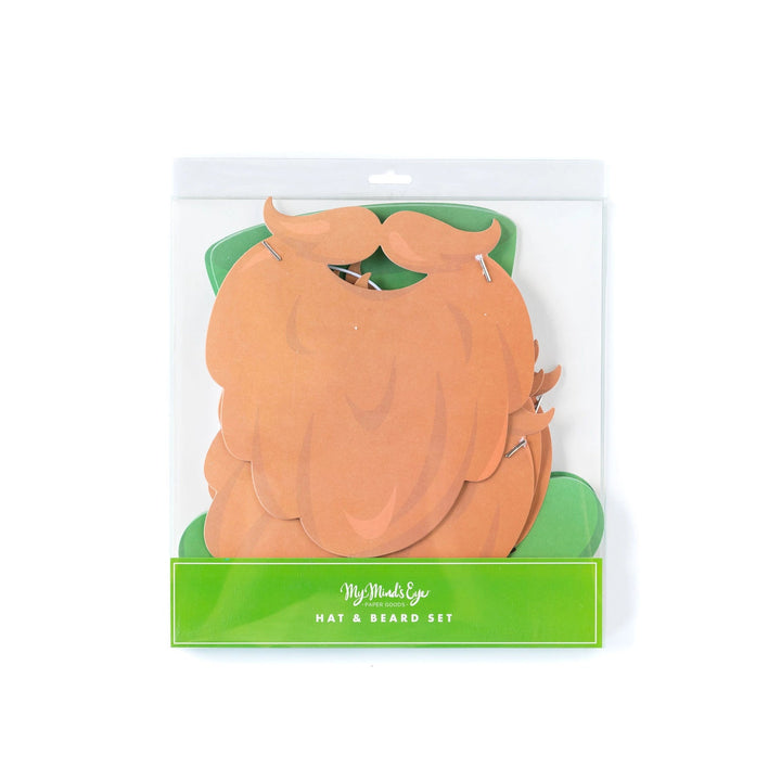 St. Patrick's Day Hat and Beard Set Paper Plates My Mind's Eye 