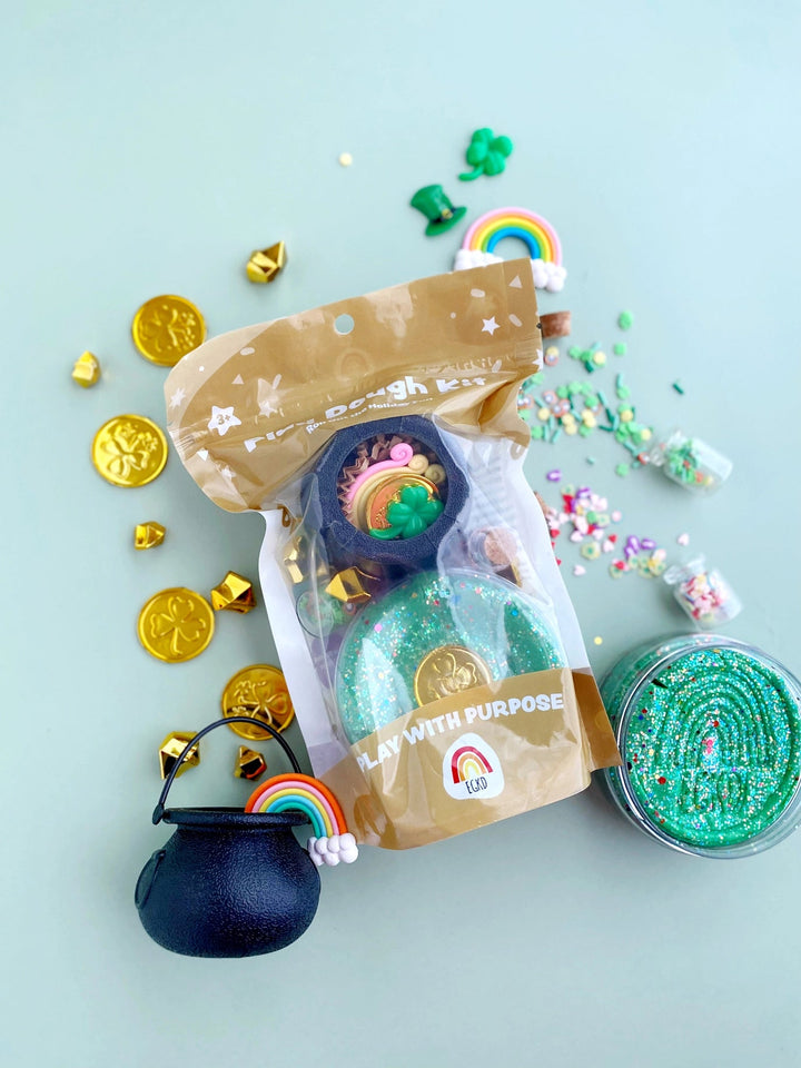 St. Patrick's Leprechaun Trap Kiddough Play Kit Toy Craft Kits Earth Grown KidDoughs 