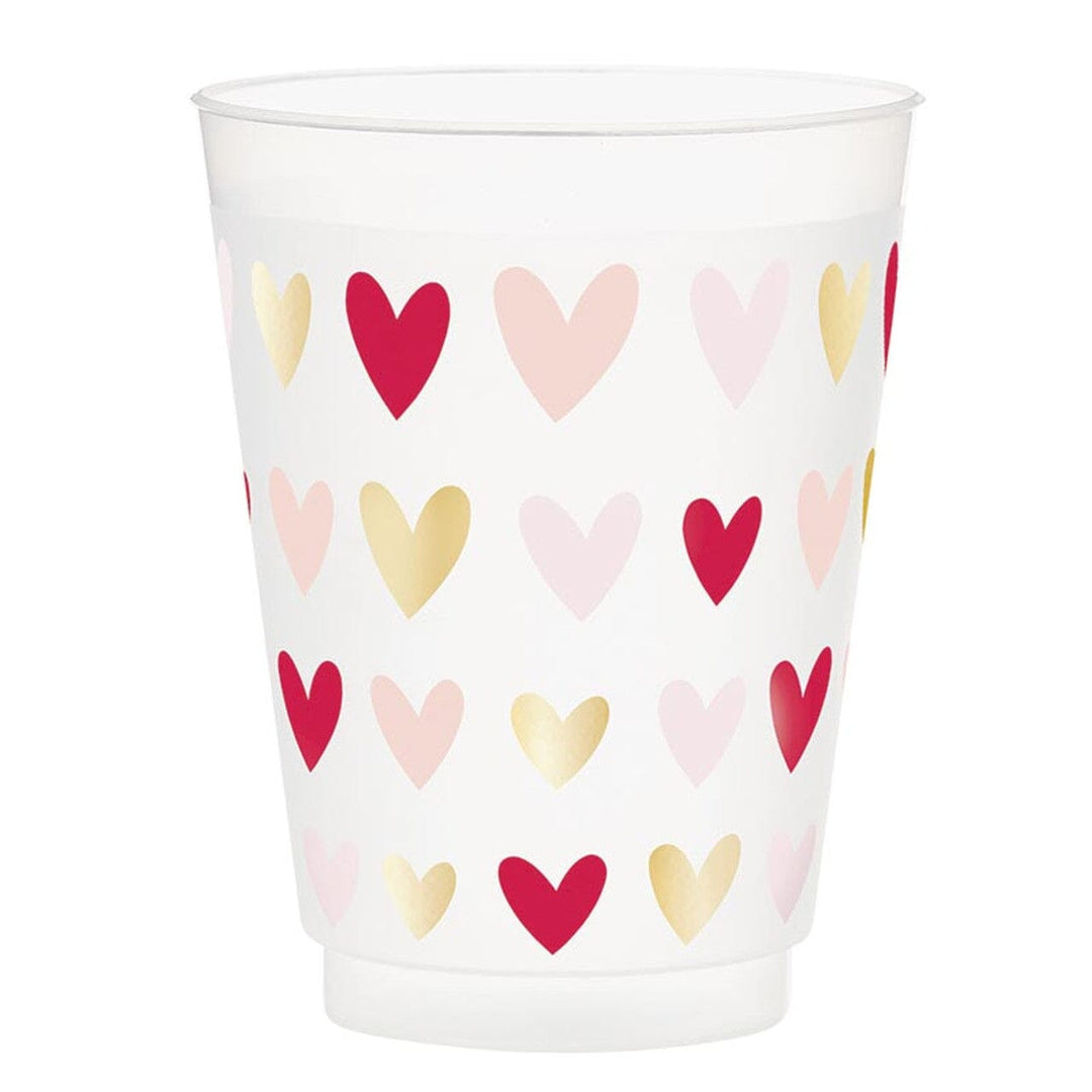 Stadium Cups - Hearts Shatterproof Cups Slant 