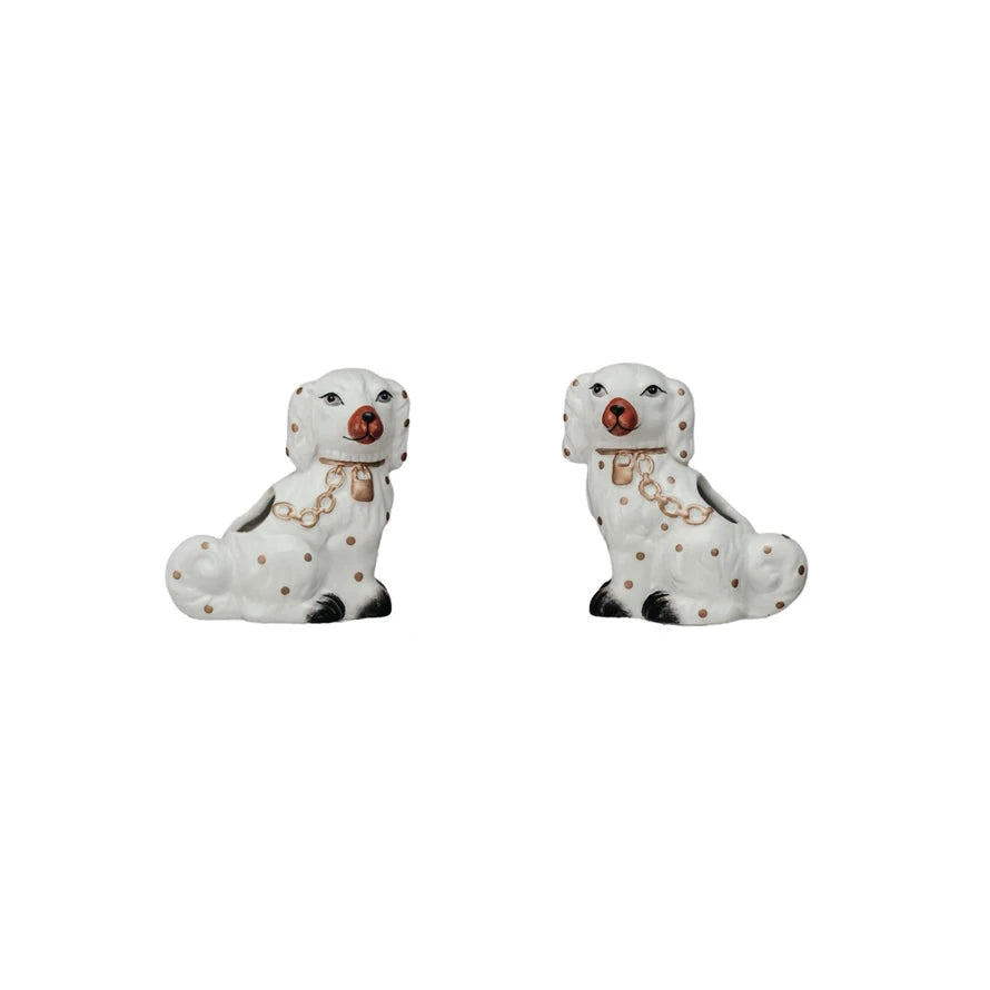 Staffordshire Dog Shaped Toothpick Holder Set Toothpicks Creative Co-Op 