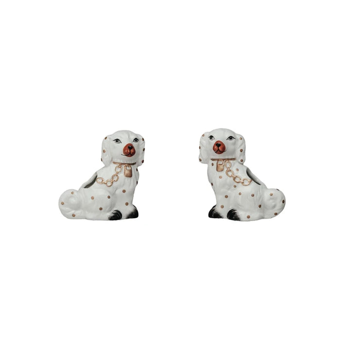 Staffordshire Dog Shaped Toothpick Holder Set Toothpicks Creative Co-Op 