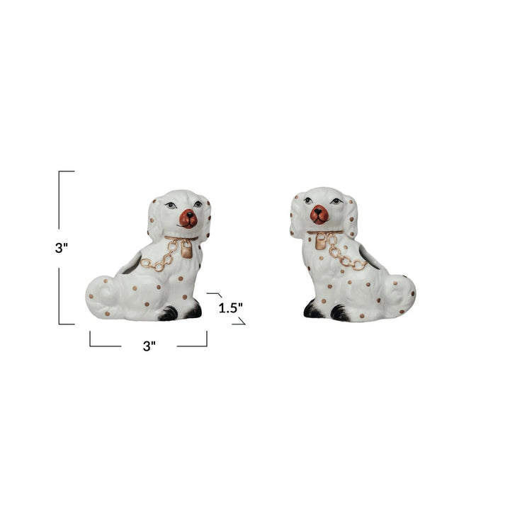 Staffordshire Dog Shaped Toothpick Holder Set Toothpicks Creative Co-Op 