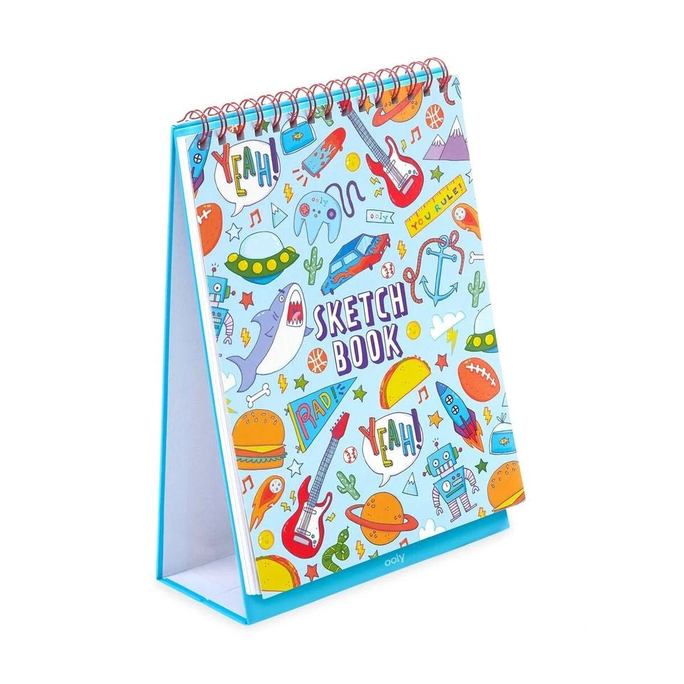 Standing Sketchbook: Awesome Doodles Coloring Supplies Ooly 