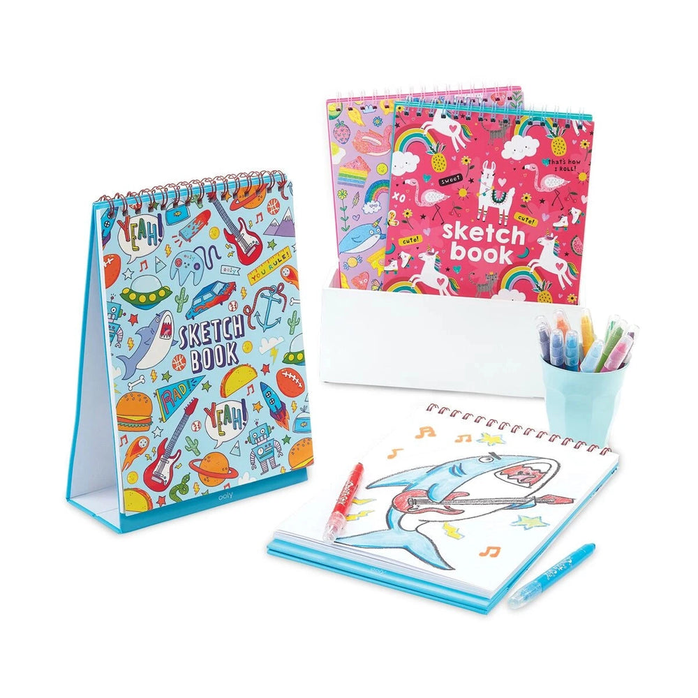 Standing Sketchbook: Awesome Doodles Coloring Supplies Ooly 