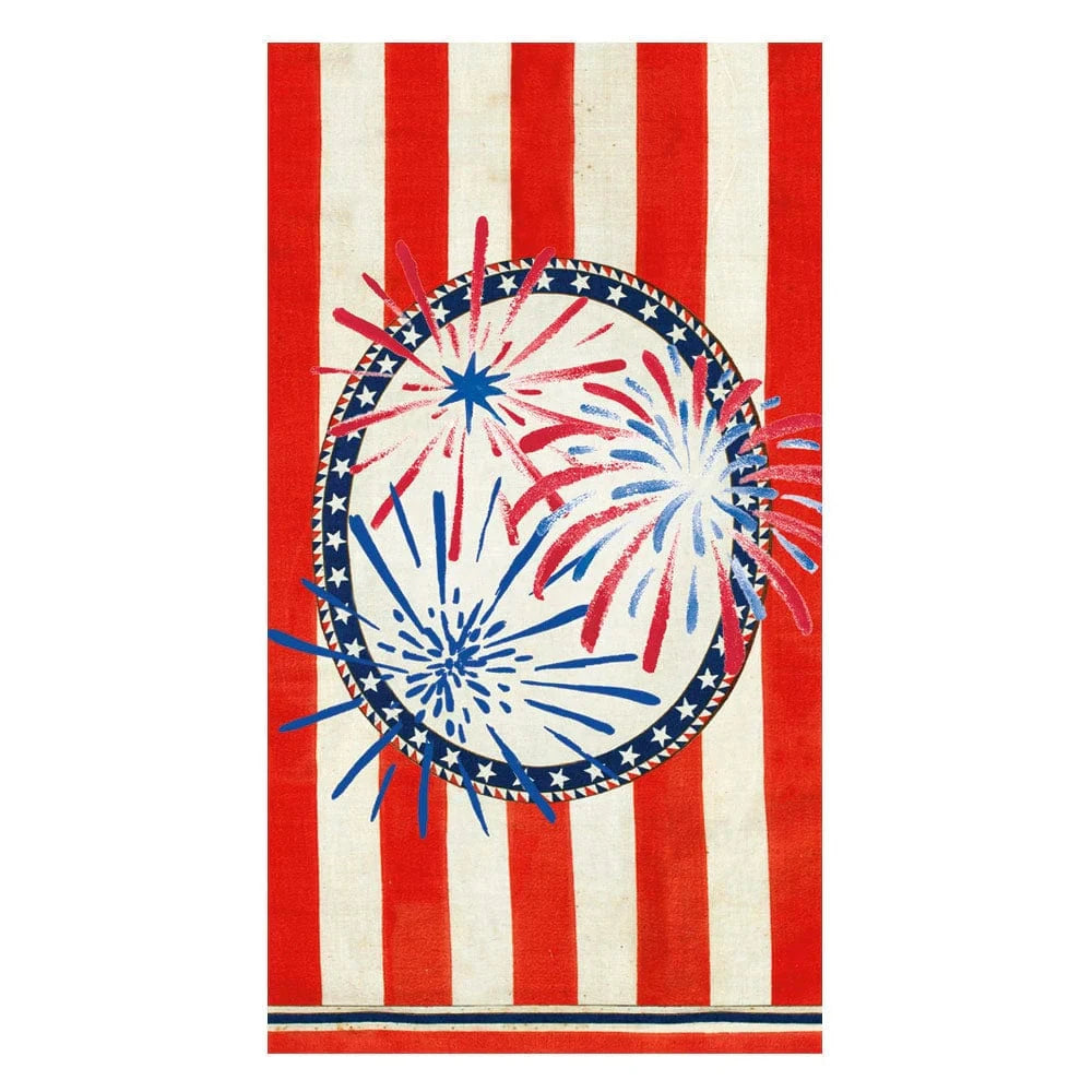 Stars, Stripes and Sparks Guest Towel - package of 15 Guest Towels Caspari 