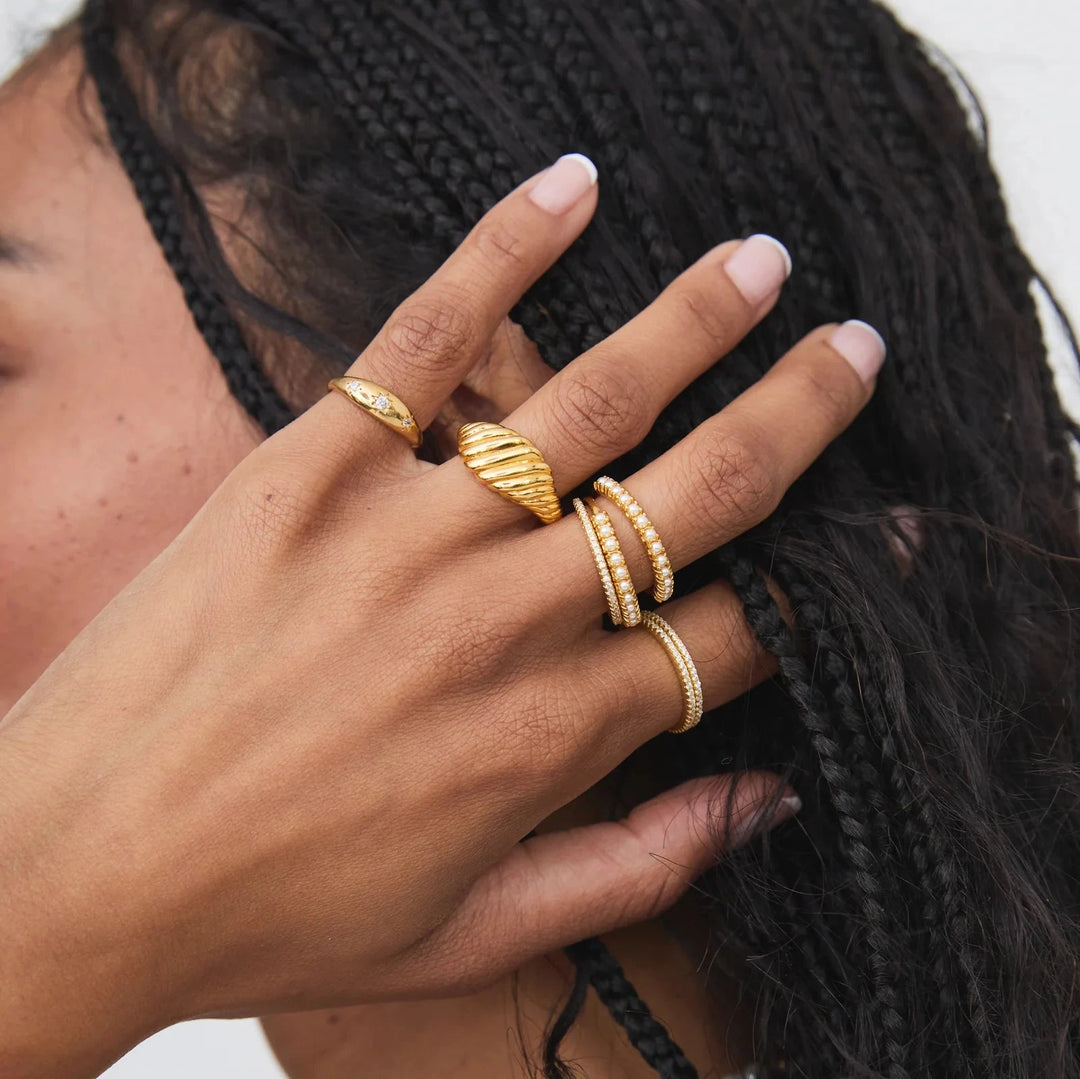 Stella Signet Ring Gold Womens Ring FYB 