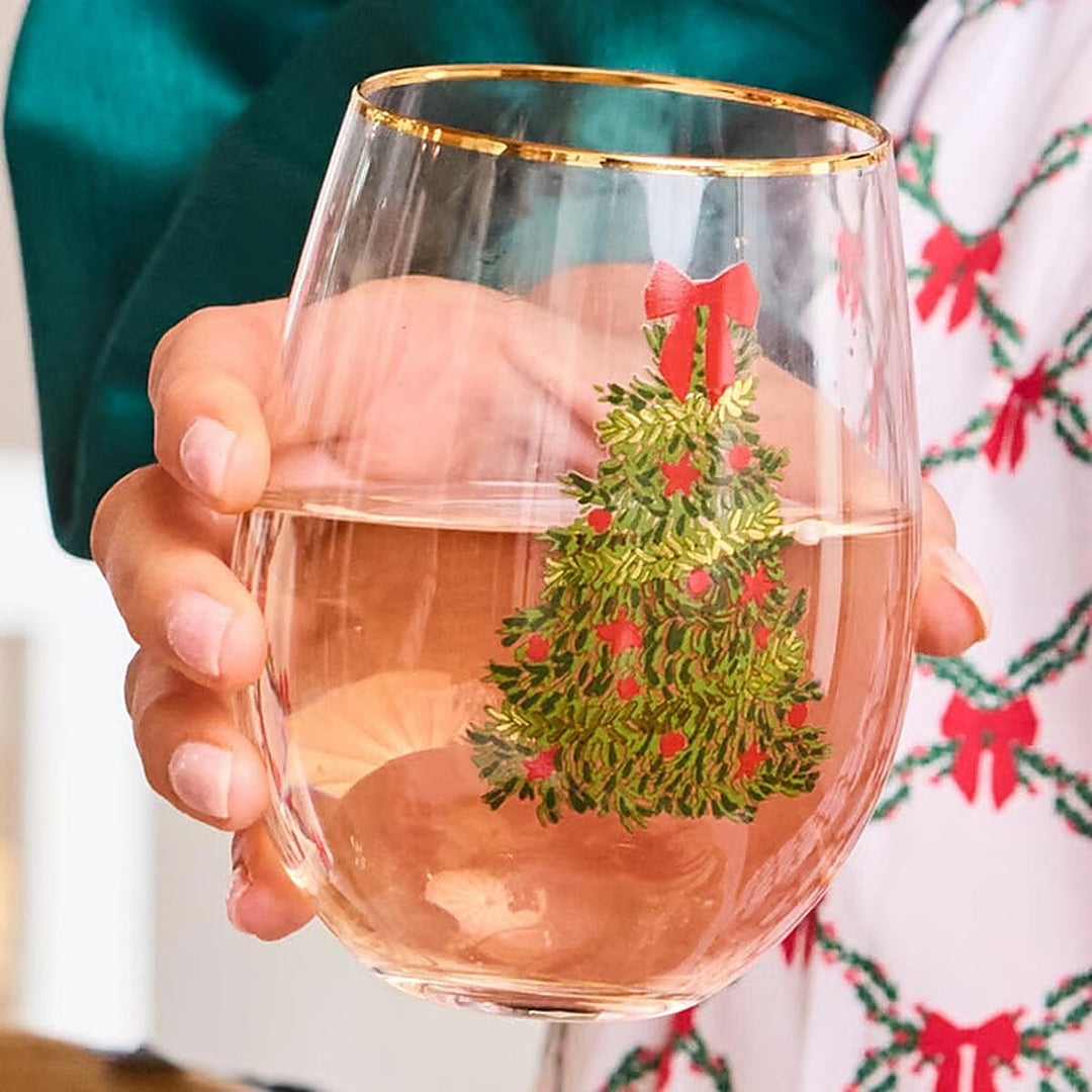 Stemless Wine Glass - Traditional tree Wine Glass Mary Square 