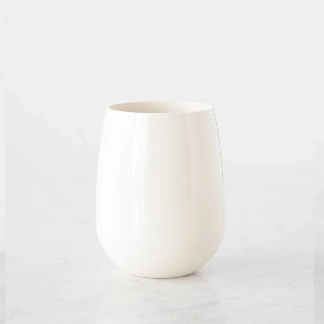 Stemless Wine SymGlass Stemless Wine Glass Hester and Cook White 
