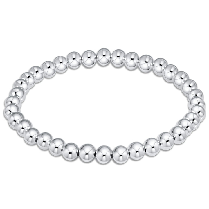 Sterling Silver - Classic Bead Bracelets - Various Sizes Womens Bracelet ENewton 5mm 