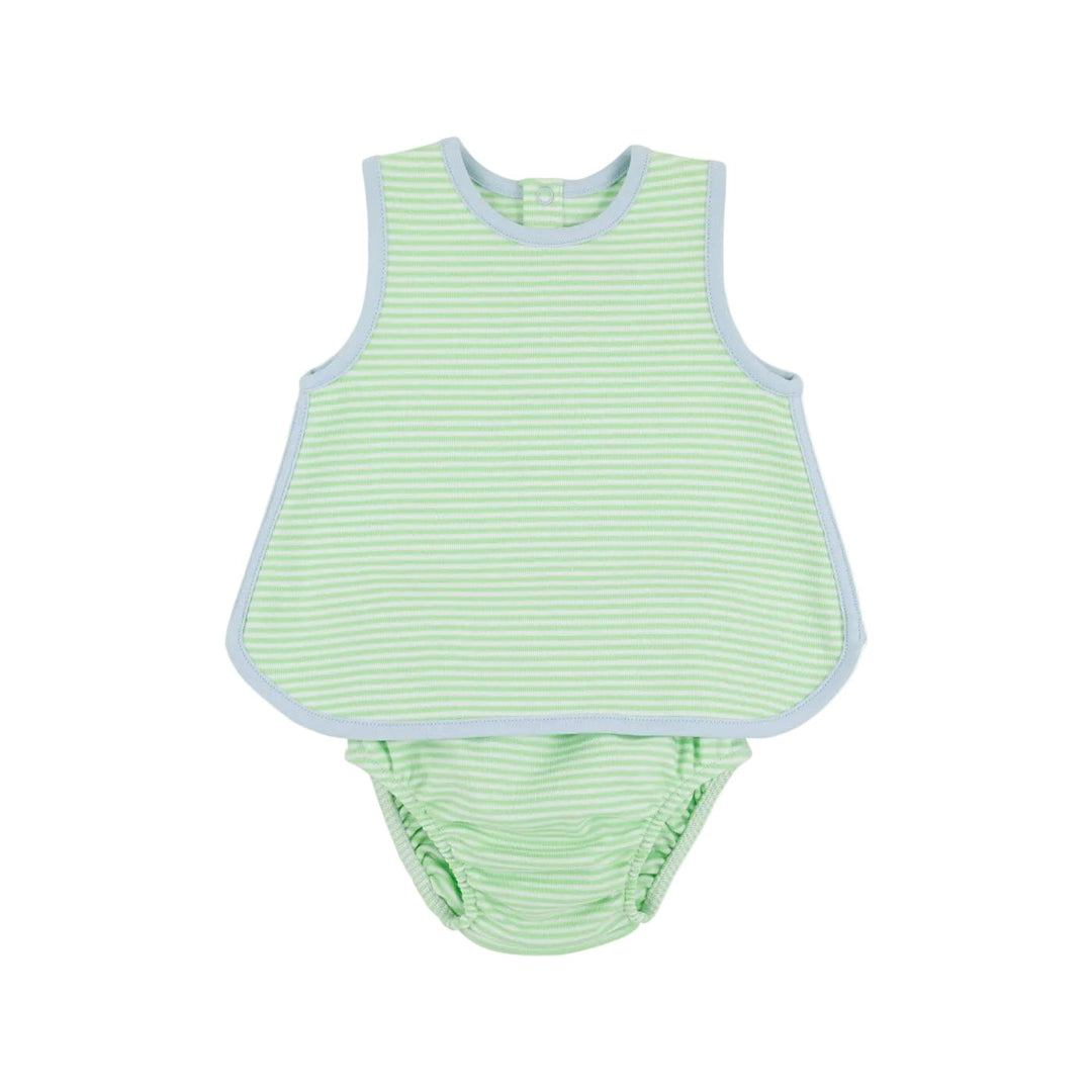 Stevie Set - Lexington Lime Stripe Boy Set Beaufort Bonnet 