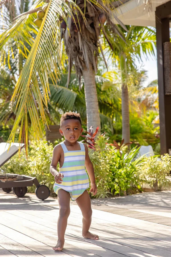 Stillman Sunsuit - Samford Stripe Boy Bubble Beaufort Bonnet 