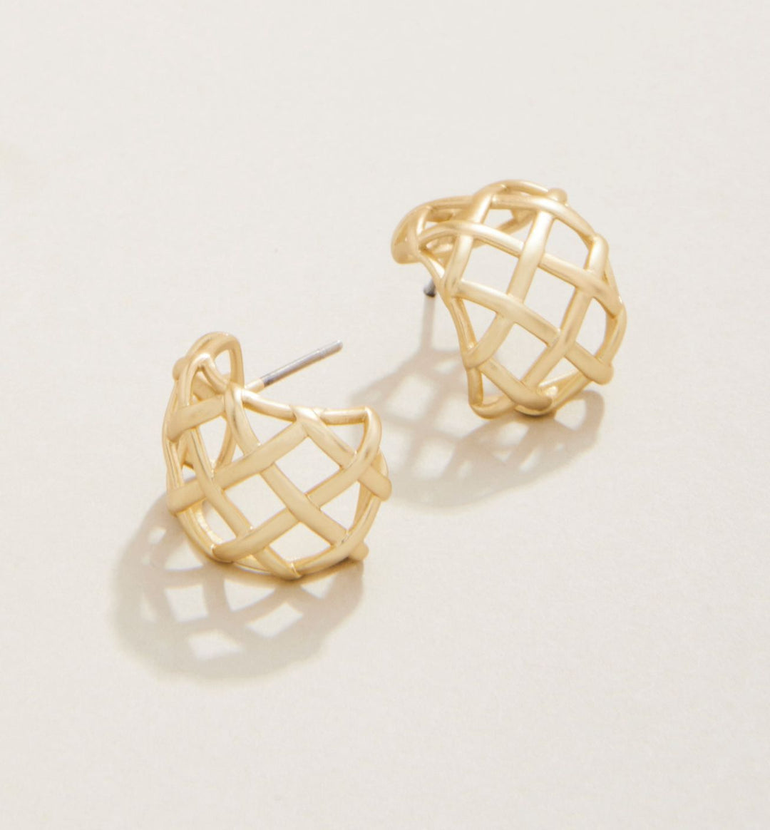 Stonevale Hoop Earrings Gold Womens Earrings Spartina 