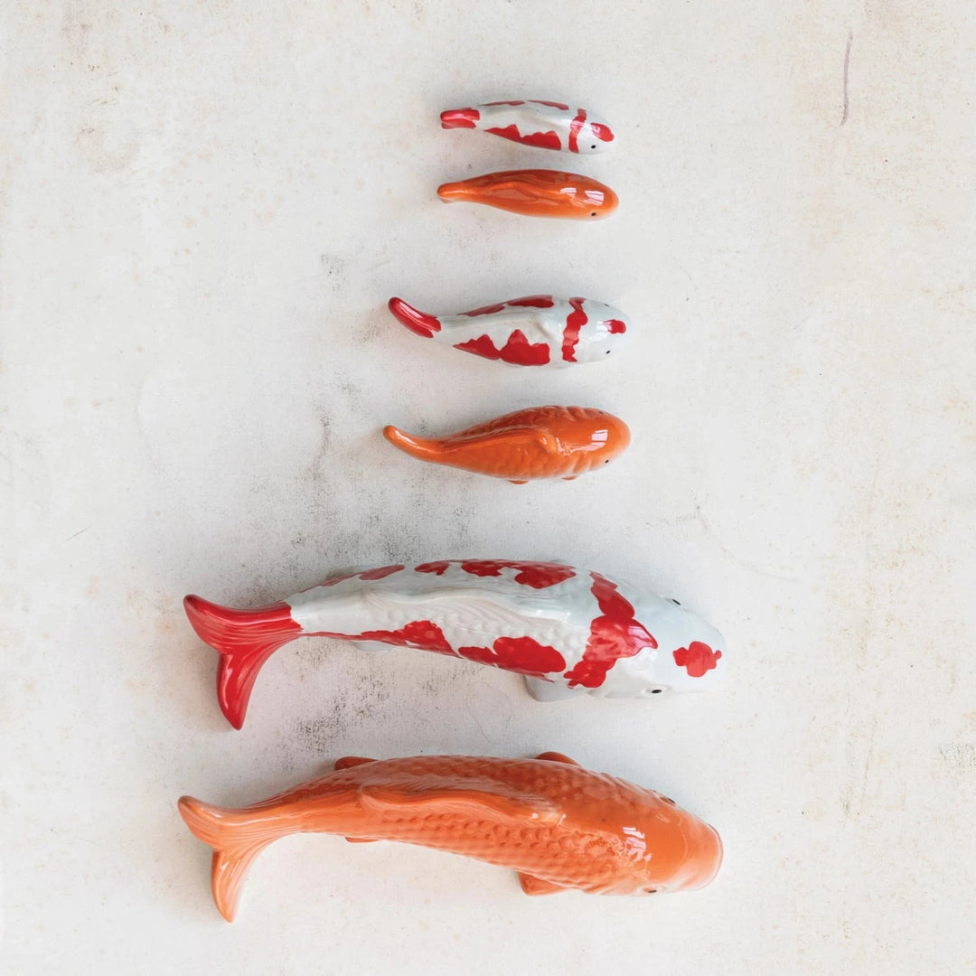 Stoneware Floating Fish - Large Home Decor Creative Co-Op 