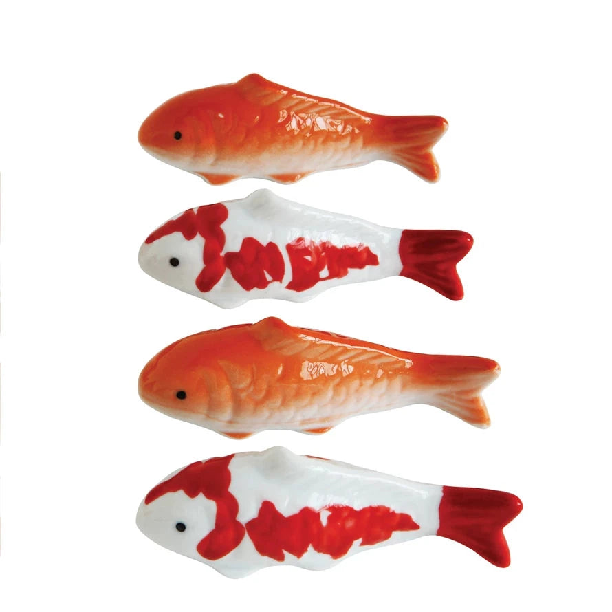 Stoneware Floating Fish - Medium Home Decor Creative Co-Op 