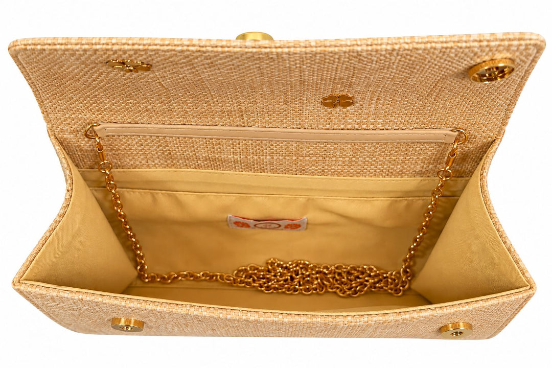 Straw Clutch - Bulldog Body Clutch Lisi Lerch 