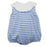 Striped Blue Knit Bubble Girl Bubble Claire and Charlie 