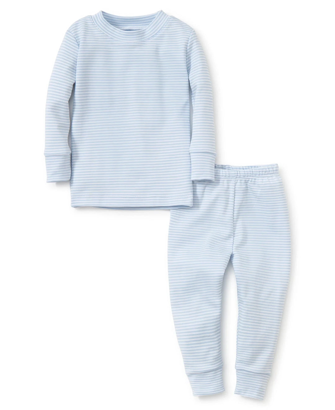 Striped Pajama Set - Light Blue Boy Pajamas Kissy Kissy 