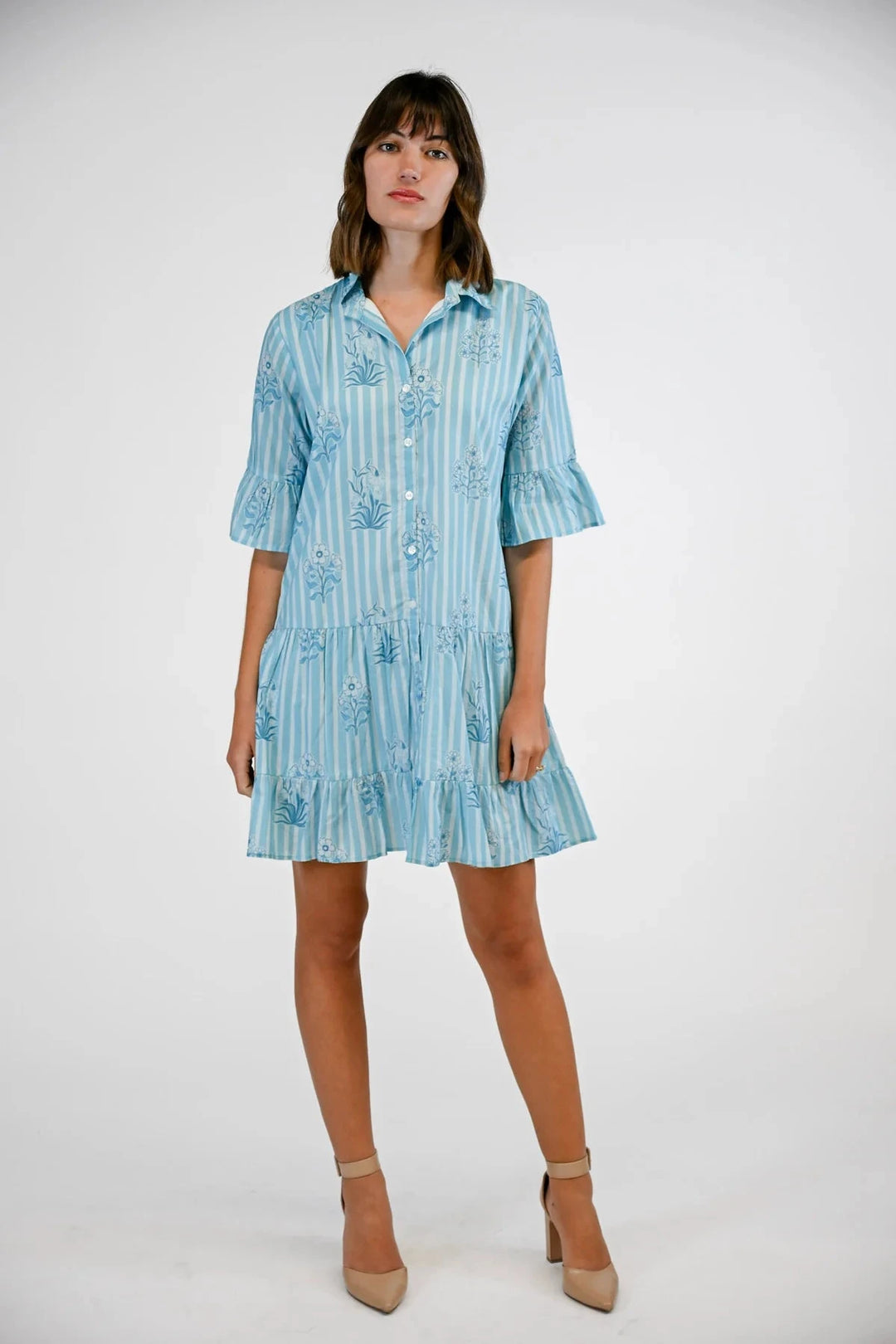 Sullivan Swing - Bluebell Stripe Womens Dress Victoria Dunn 
