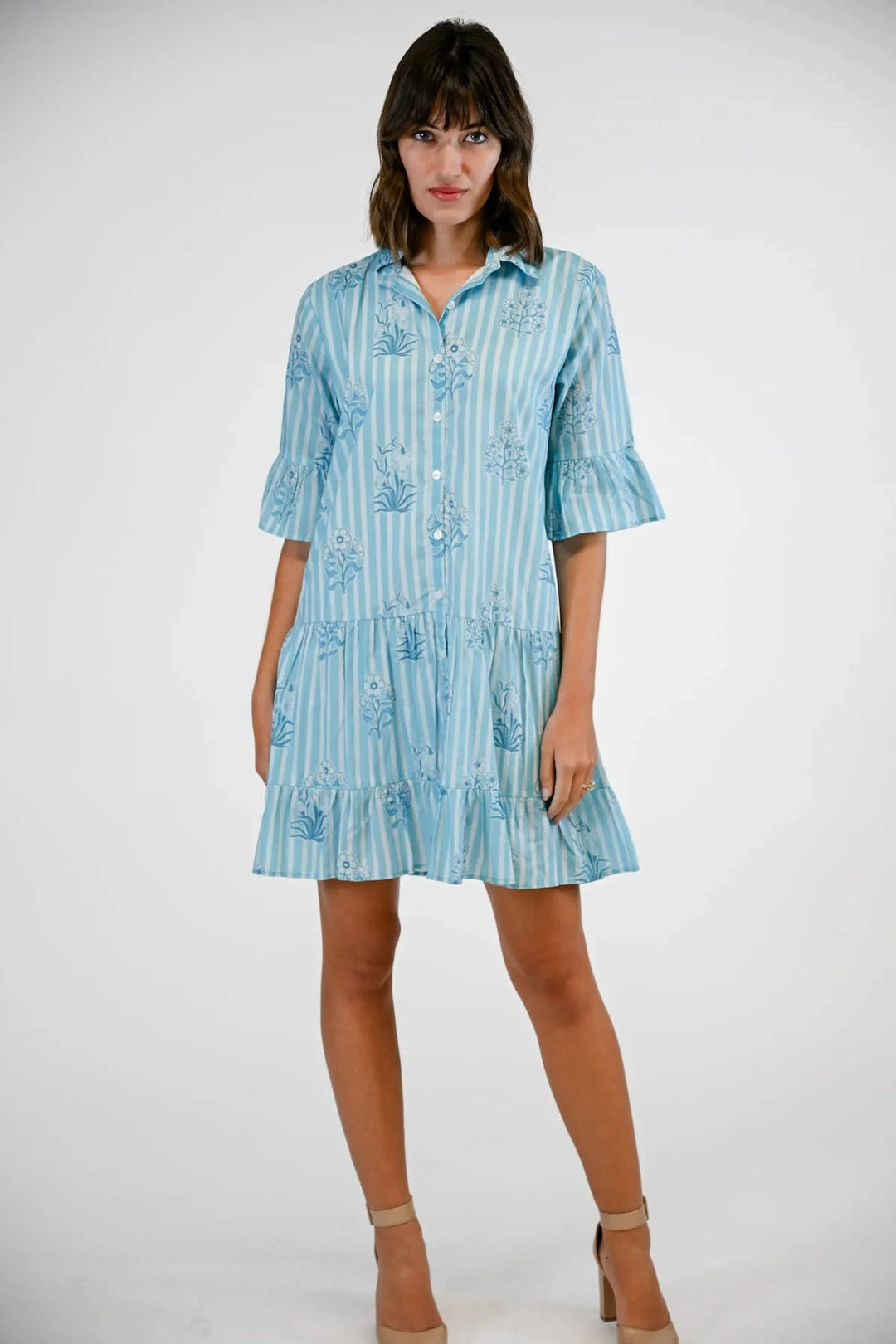 Sullivan Swing - Bluebell Stripe Womens Dress Victoria Dunn 