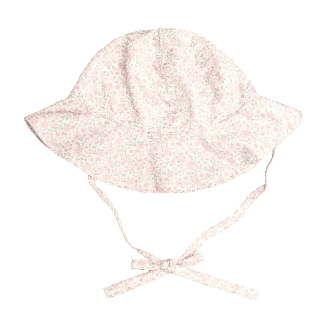 Sun Hat - Baby Antique Floral Boy Hat Minnow 