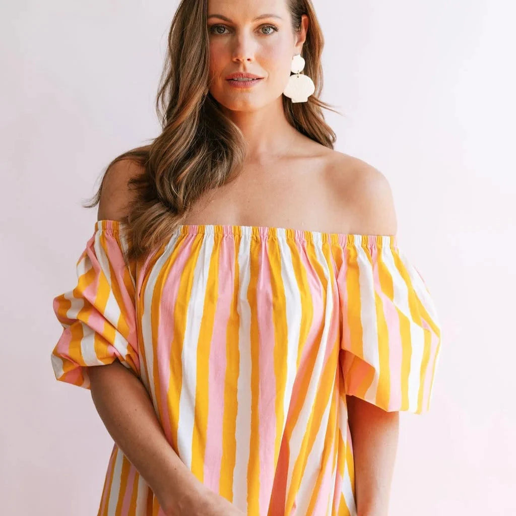 Sunkissed Stripe Ace Dress Womens Dress Sunshine Tienda 