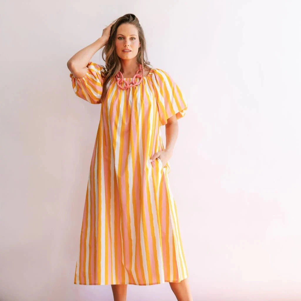 Sunkissed Stripe Ace Dress Womens Dress Sunshine Tienda 