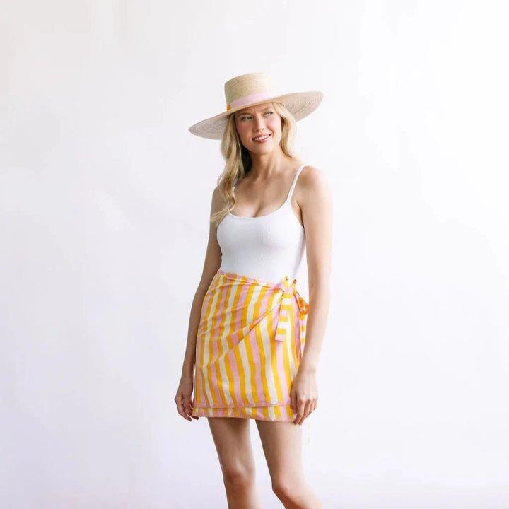 Sunkissed Stripe Marina Sarong Womens Cover Up Sunshine Tienda 