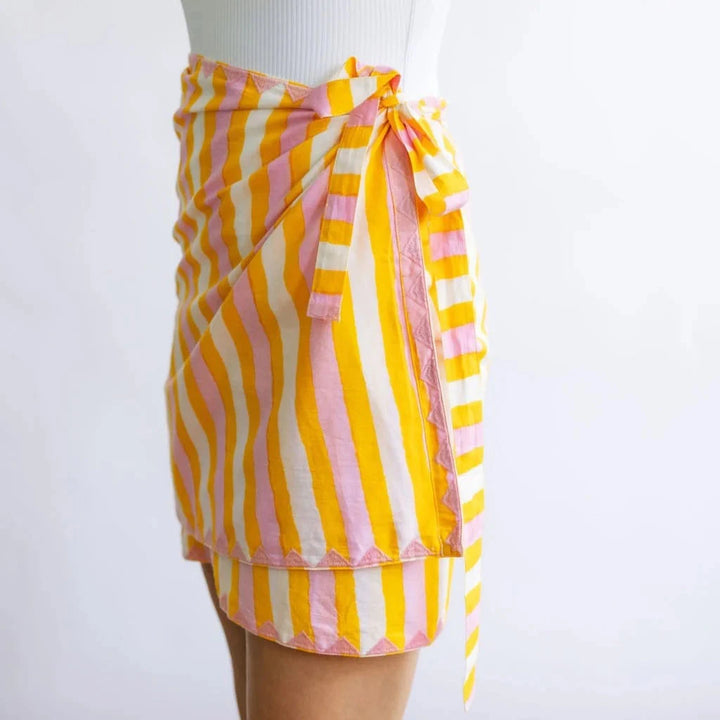 Sunkissed Stripe Marina Sarong Womens Cover Up Sunshine Tienda 