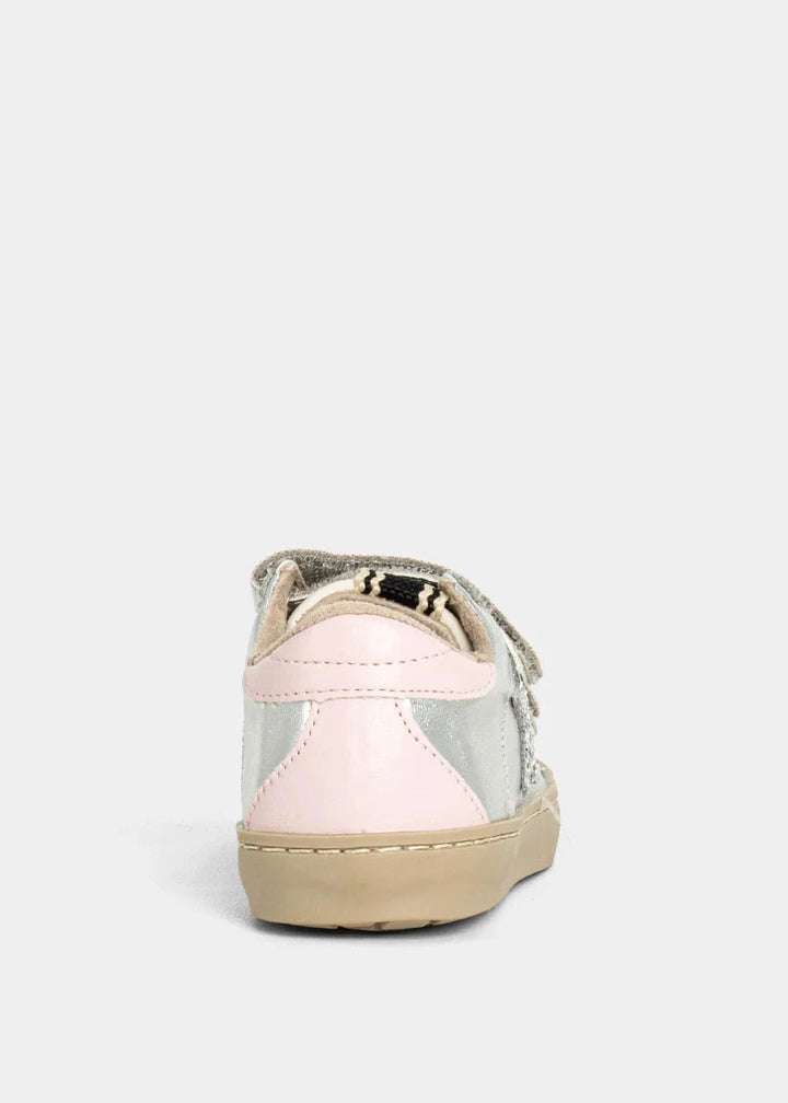 Sunny Toddler Sneakers - Silver Sparkle Children Shoes ShuShop 
