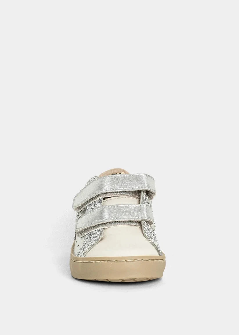 Sunny Toddler Sneakers - Silver Sparkle Children Shoes ShuShop 