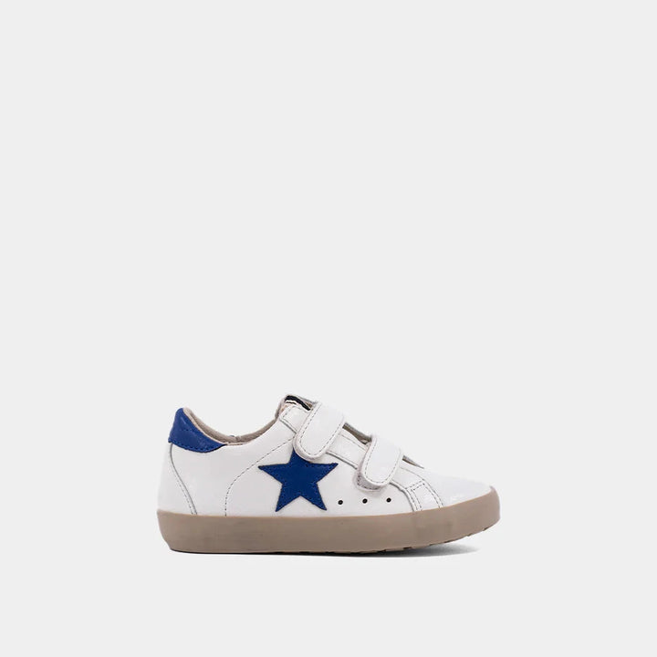 Sunny Toddler Sneakers - White with Navy Children Shoes ShuShop 